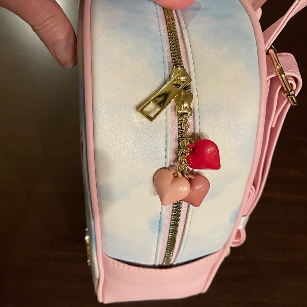 Her Universe Disney Mickey and Minnie Mouse Heart Balloon Mini Backpack NWT - Picture 12 of 13